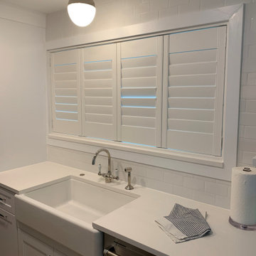 Clear View Hidden Tilt Shutters — Modern Home, Palm City, FL