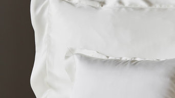 Ivory silk bed linen