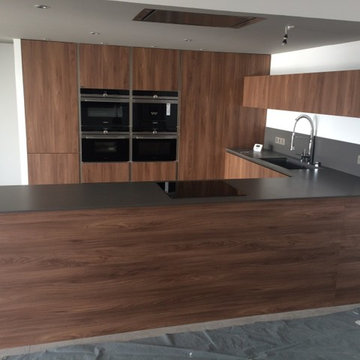 cuisine avec plan de travail silestone cemento spa (suède)