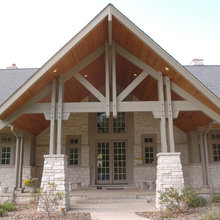 stone exterior (and fireplace)