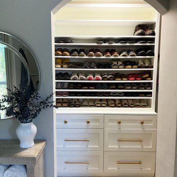 Custom Dresser Chest, Open Shoe Cabinet for Closet Organization