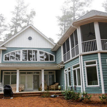 Cheerful 2 Story Sunroom Addition