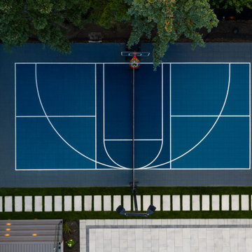 Modern Backyard Multi-Sport Court