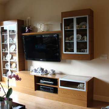 Living Room Custom built wall unit.