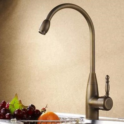 Centerset Antique Brass Kitchen Tap T0428 - Kitchen Faucets
