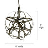 Allegra Starburst Globe Multi LED Pendant Light, 8"
