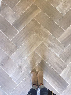 Help with wood look tile direction!