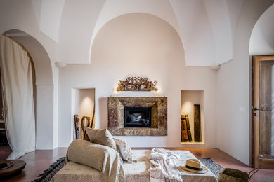 Inspiration for a mediterranean living room in Other.