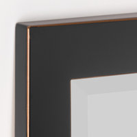 Classic Oil Rubbed Bronze Metal Frame Mirror, 30" x 40"