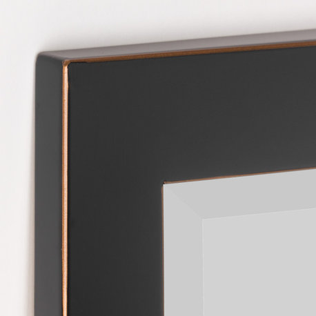Classic Oil Rubbed Bronze Metal Frame Mirror, 30" x 40"