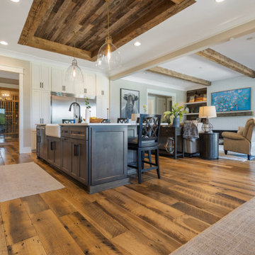 Original Face Skip Planed Reclaimed Oak Solid Plank Flooring