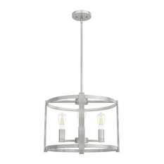Hunter Astwood 18 Chandelier Astwood 4 Light 18"W Drum Chandelier - Brushed