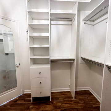 Closet with Slatwall Organizer