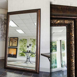 Espresso frame for floor mirror - Floor Mirrors