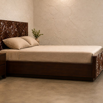Handcrafted Luxury Platform Bed | Organic Modern Style Bedroom