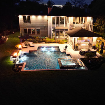 Kent Island, MD - Modern, Geometric Pool