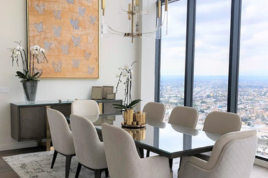Inspiration for a contemporary dining room remodel in Los Angeles