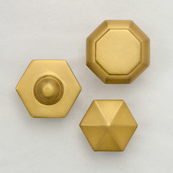 P.E. Guerin's No. 74252 Octagonal Cabinet Knob, No. 70183 Hexagonal Cabinet Knob - Cabinet And Drawer Knobs