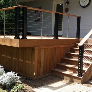 Ipe Deck cable rail