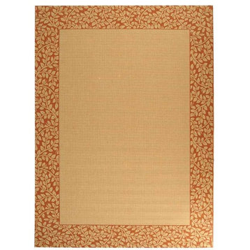 Courtyard Brown/Red Area Rug CY0727-3201 - 5'3" x 7'7"