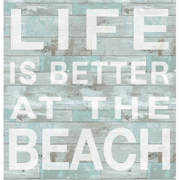 Better at the Beach Wall Quote