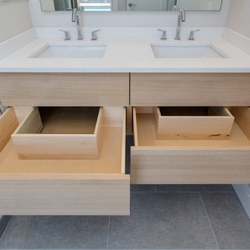 Contemporary Bathroom With Floating Vanity