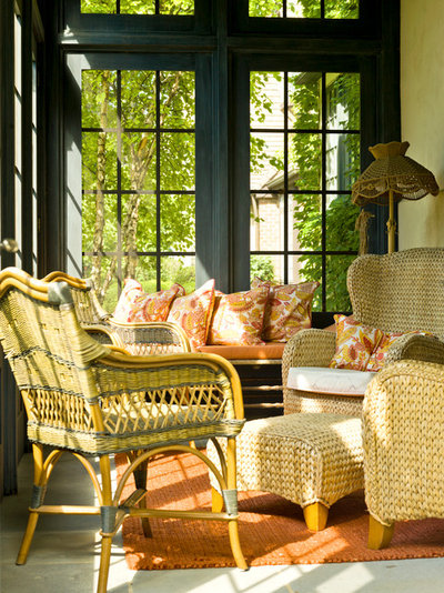 Traditional Verandah My Houzz: English Cottage Style Graces a Home Bathed in Light
