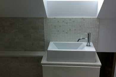 Inspiration for a contemporary bathroom remodel in Toronto