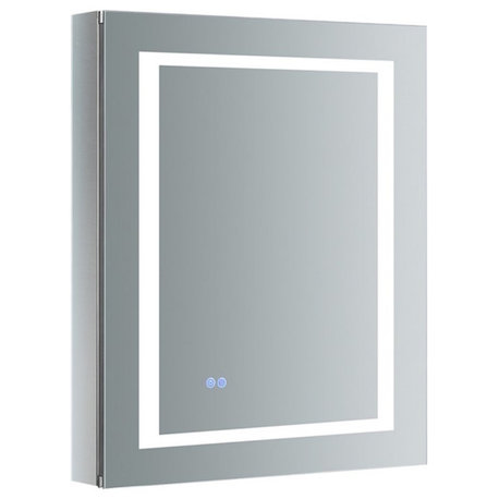 Fresca Spazio 24x30" Aluminum Bathroom Medicine Cabinet in Mirrored