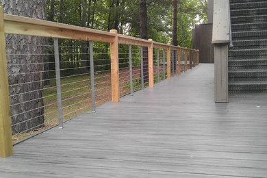 Inspiration for a contemporary deck remodel in Minneapolis