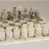 World Wise Imports Spiral Gray and White Alabaster Set