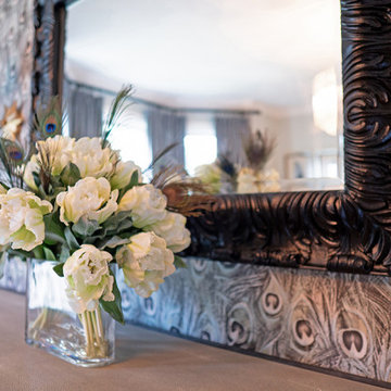 Feathered Luxe Dining & Foyer