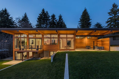 Inspiration for a contemporary exterior home remodel in Seattle