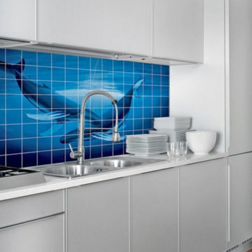 Porcelain Tiled Wall Murals - full images for walls or kitchen backsplash