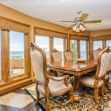 Wood Windows in Luxurious Dining Room - Renewal by Andersen Long Island, Brookly