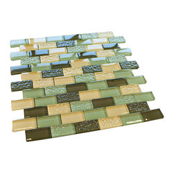 Soldier Crystal Subway Glass Mosaic Tiles Collection - Home Accessories & Decor