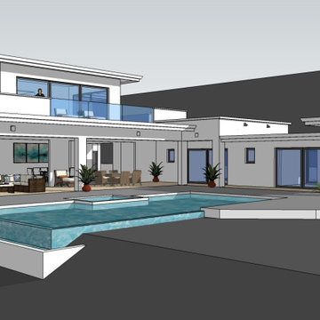 Zero Net Energy (ZNE) Contemporary new home