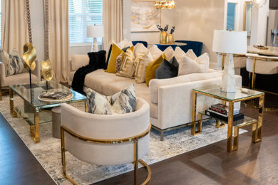 Example of a trendy home design design in Atlanta