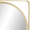 Contemporary Gold Metal Wall Mirror 73128