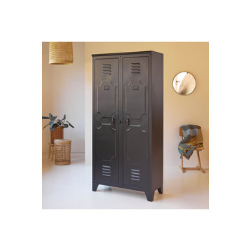 Metal Wardrobe Cabinet | Tikamoon Industriel