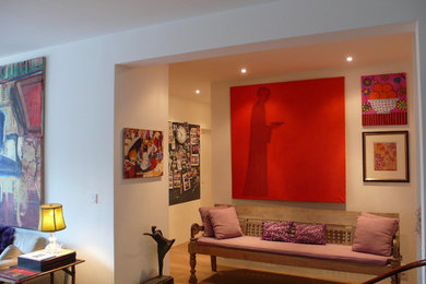 Inspiration for an eclectic living room remodel in Amsterdam