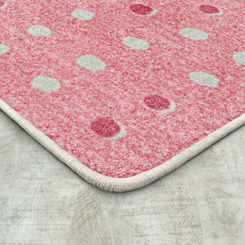 Little Moons 3'10" x 5'4" area rug in color Blush