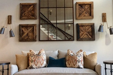 Trendy home design photo in New York