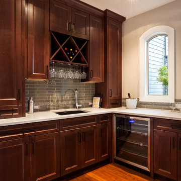 Transitional Home Bar