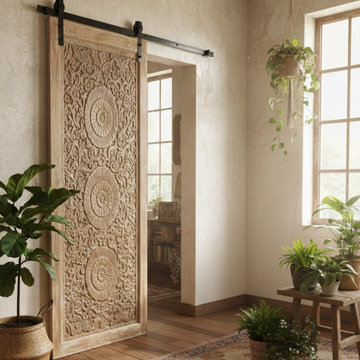 Layered Spaces: Mogul Interior Carved Wood Doors