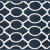 Loloi Terrace Collection Rug, Navy and Ivory, 3'x3' Round