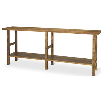 Rosie Large Brown Wood Console Table