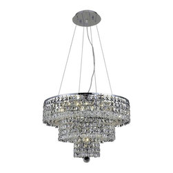 Elegant Lighting - Elegant Lighting 2037D20C/SA Chandelier Maxim - Chandeliers