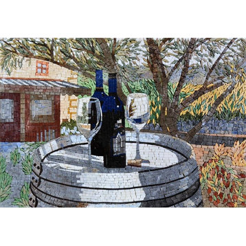 Mosaic Patterns, Wine Barrels, 26"x41"
