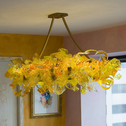 Gold Cirrus chandelier - Chandeliers